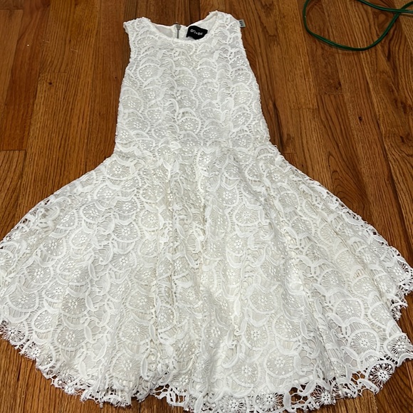 DO+BE Dresses & Skirts - White Lace Skater Dress